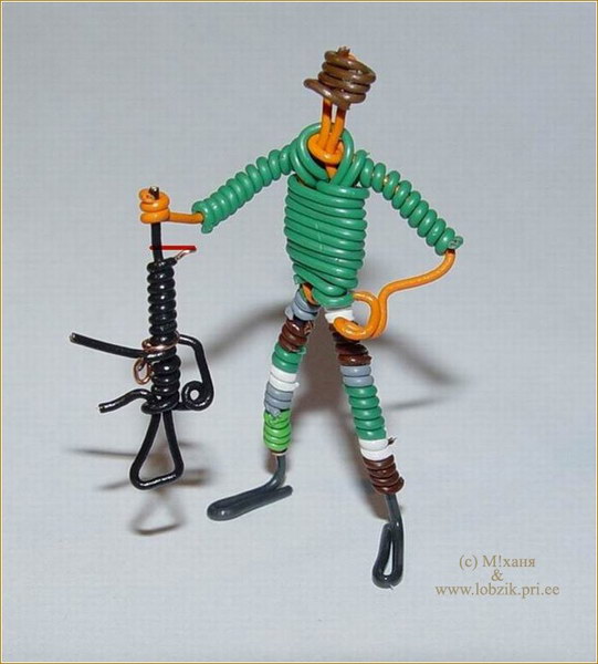 Simply Creative Amazing Soldiers Made of Cables and Wires