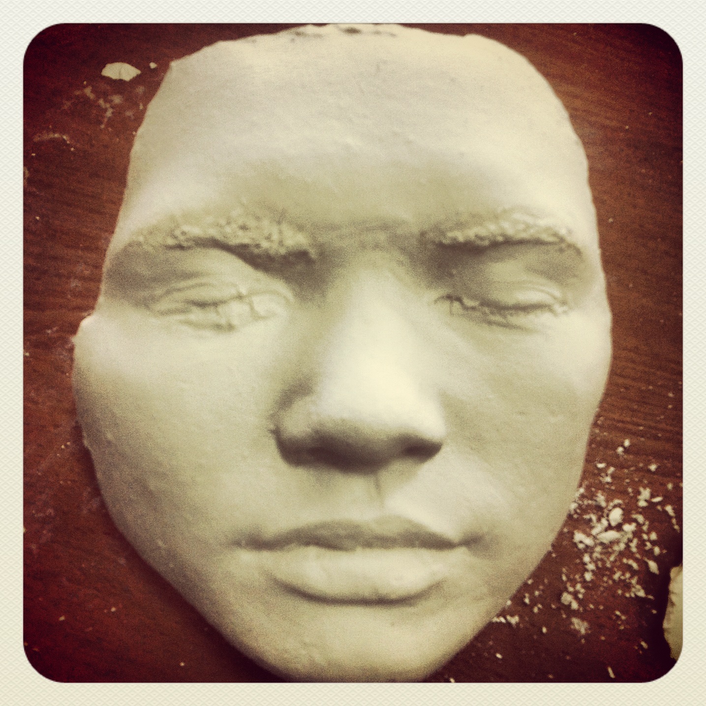 The Art Room Jesse has been busy casting faces in the Art room....look