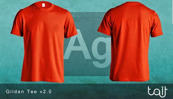Download T-Shirt Mockup Terbaru Gratis - GILDAN TEE V2.0 BY THEAPPARELGUY
