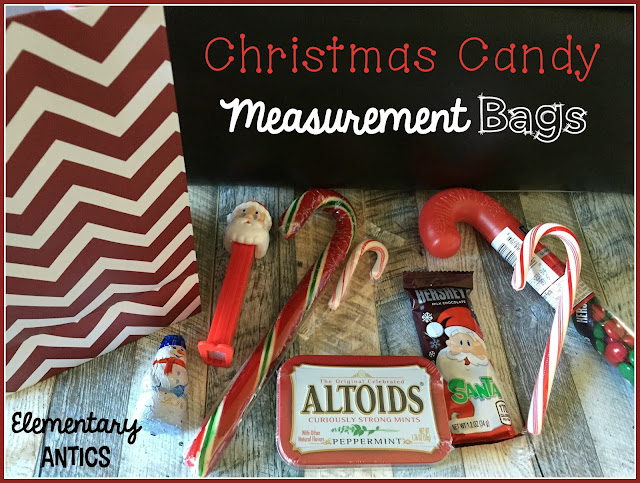 Christmas candy measurement bags are a great way to get your students practicing measurement while still incorporating the holidays!