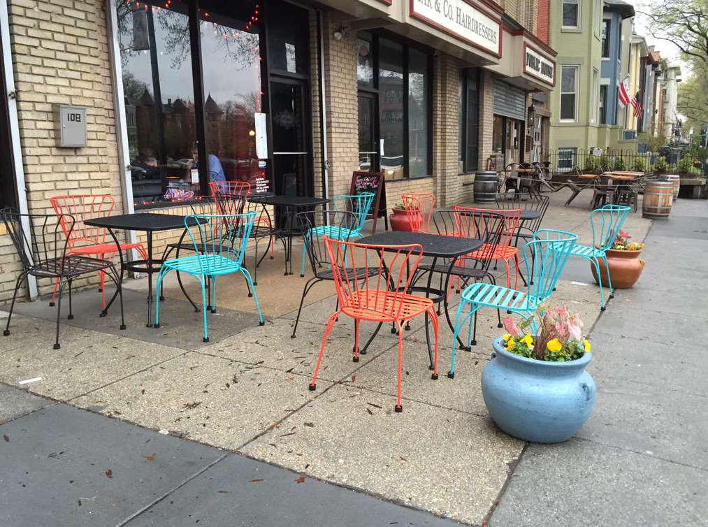 bloomingdale outdoor seating now at El Camino