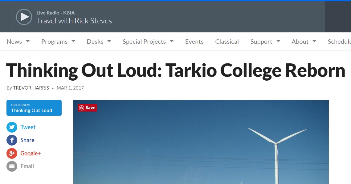 College History Garden Tarkio College Reopening Interviews with Key