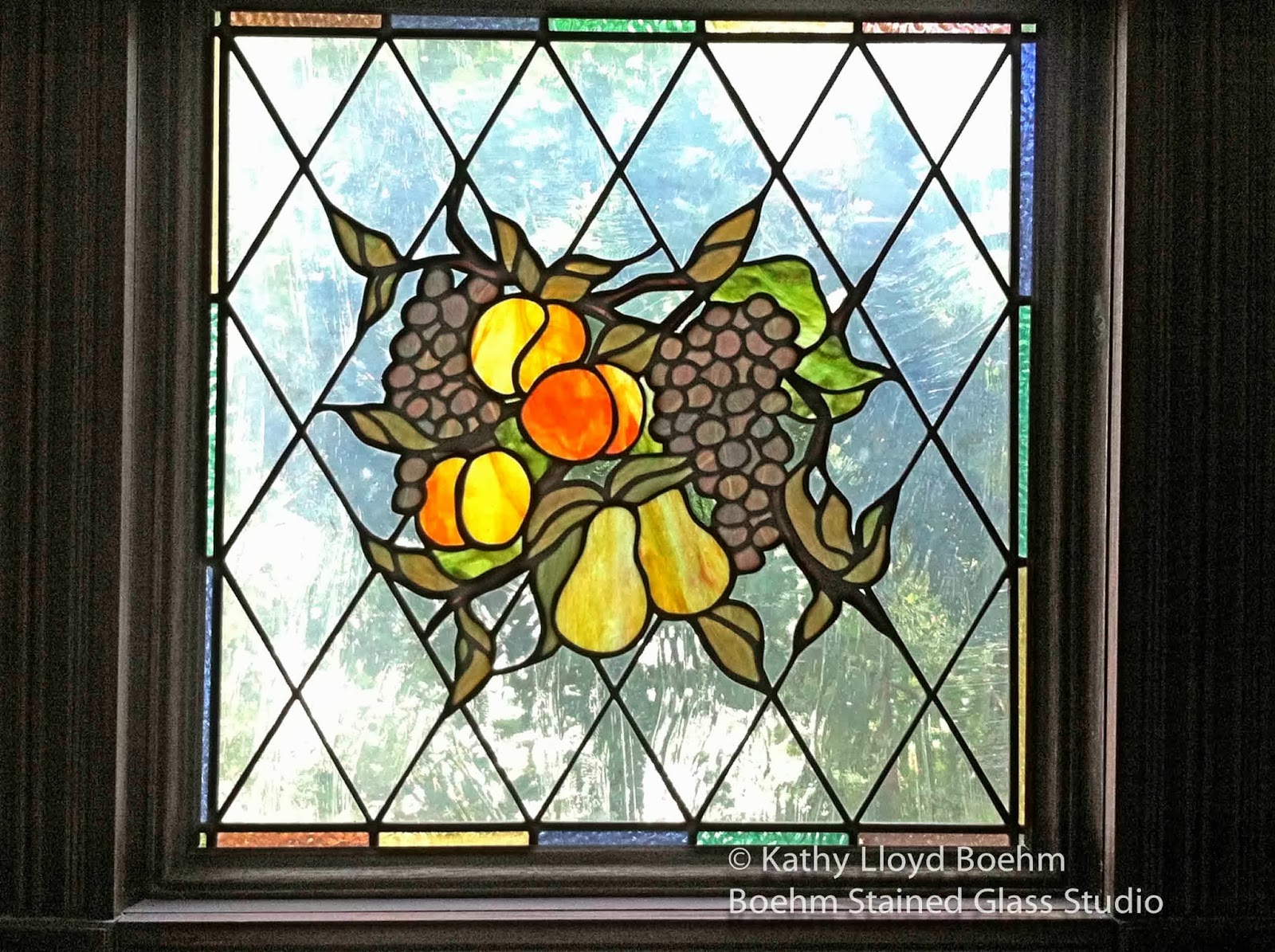 Boehm Stained Glass Blog Stained Glass Vegetable Kitchen Panel