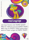 My Little Pony Wave 10 Snailsquirm Blind Bag Card