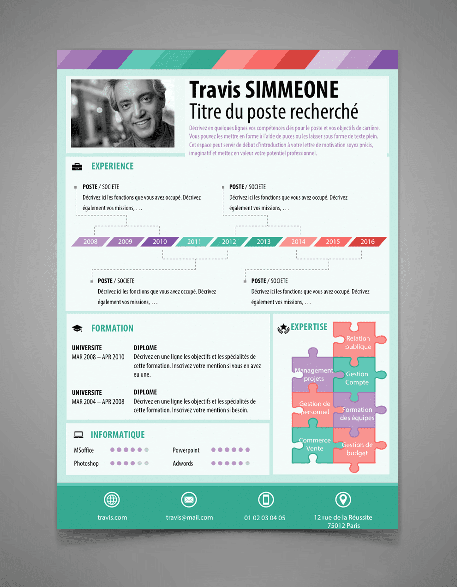 Les meilleurs exemples des CV designs et modernes format