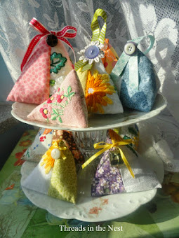 Upcycled Vintage Linen Sachets