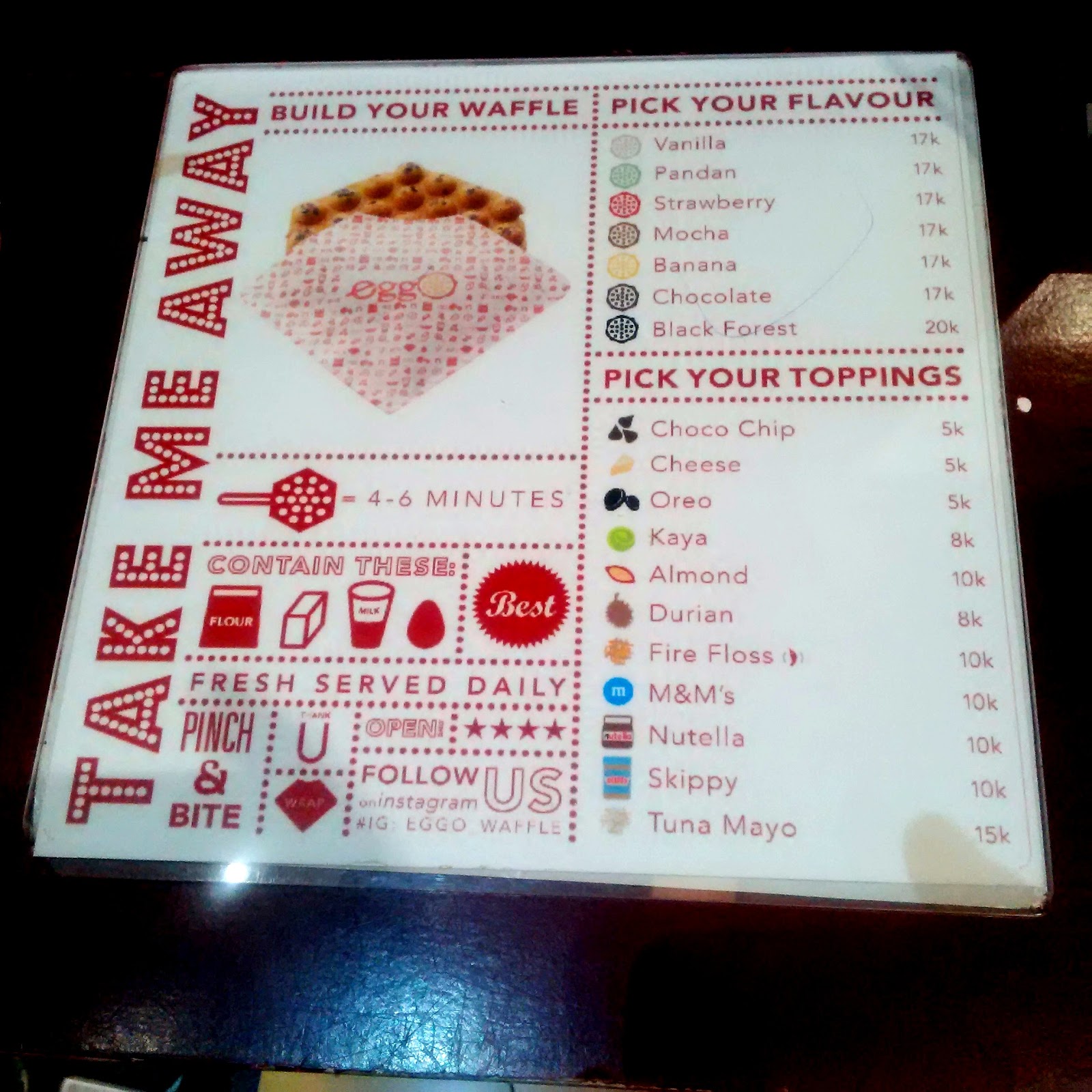 Quick Review Egg O Waffle Mall of Indonesia Althea Hang Out