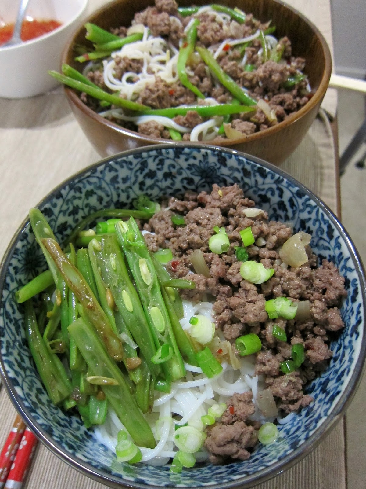 Bean Sprouts Kitchen Noodles Slurping 1 Beef and Green Beans Vermicelli
