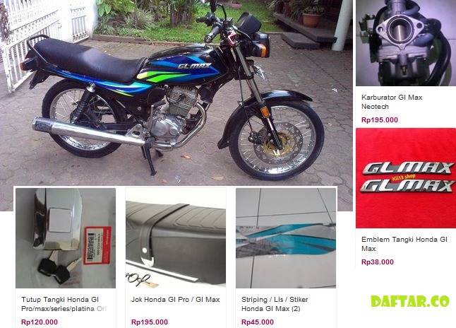 Daftar Harga Sparepart Honda Gl Max