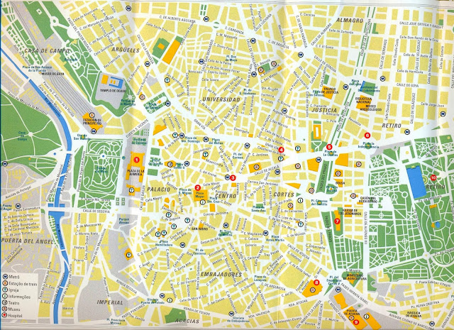 Mapa de Madrí – Espanha