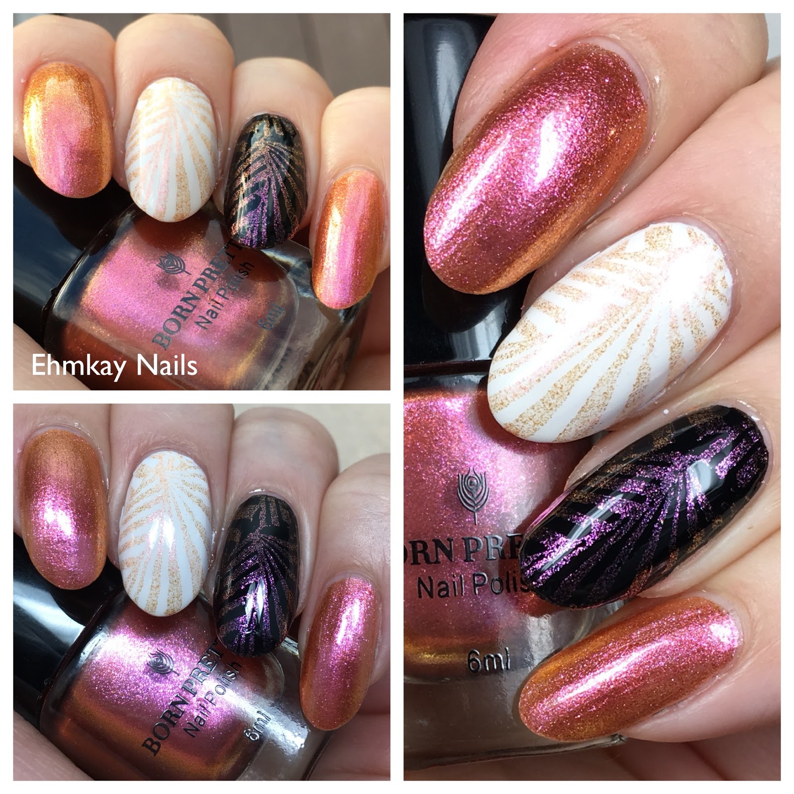 ehmkay nails Born Pretty Duochrome Stamping Nail Polish