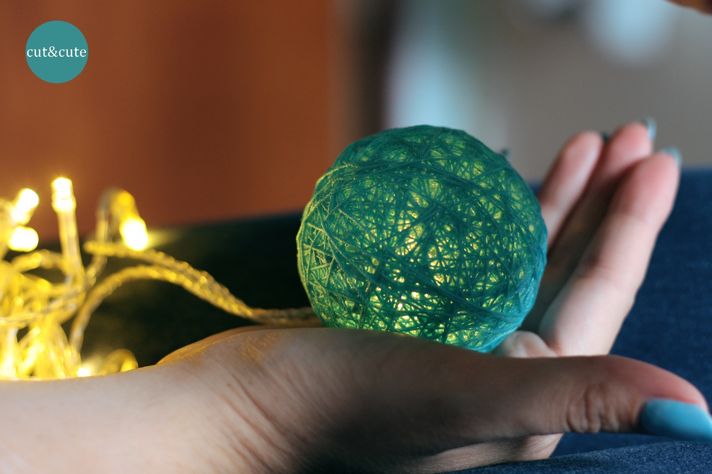 DIY Cotton Balls Light cut&cute