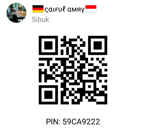 Contact via BBM