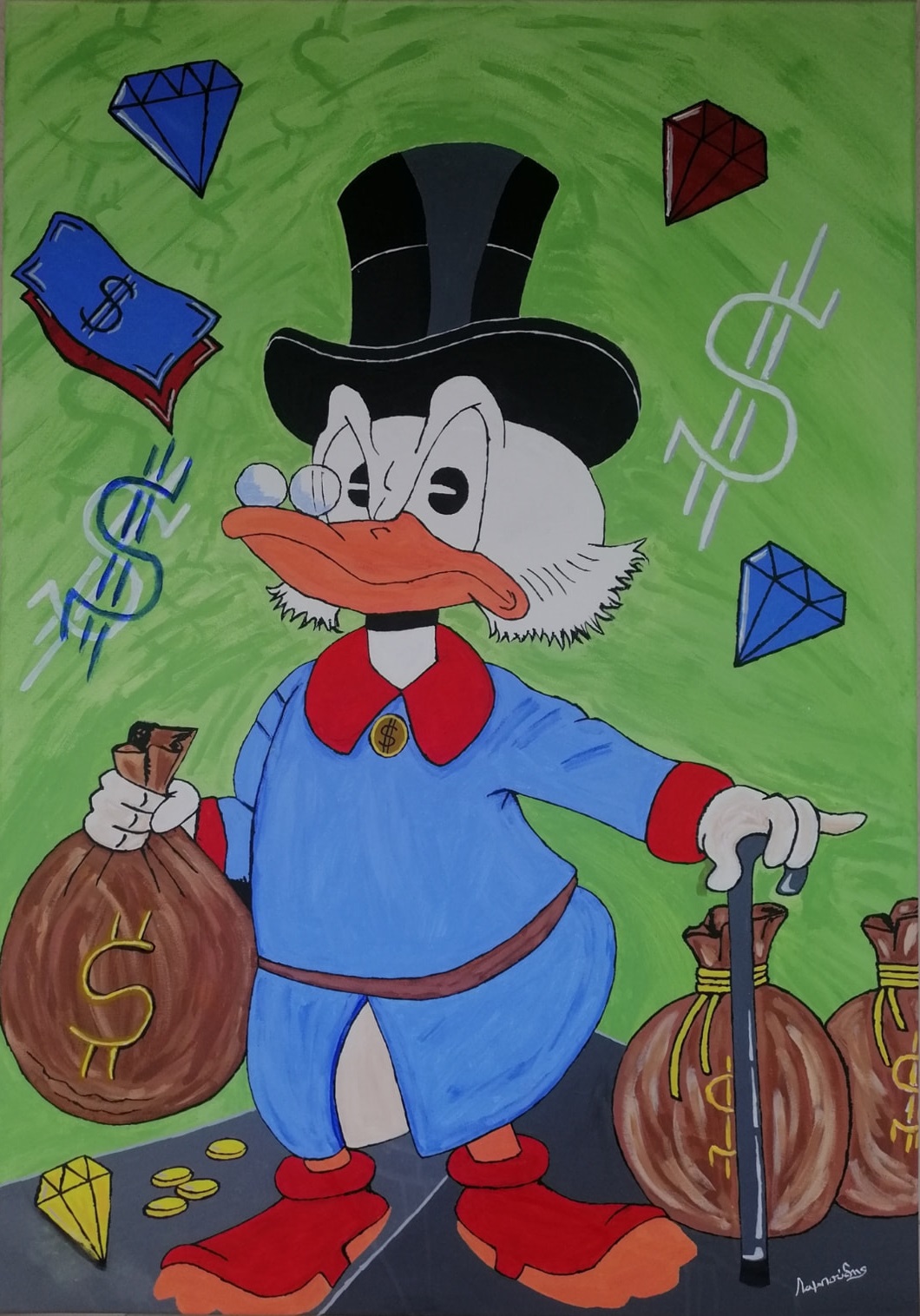 "Skroutz Mac Duck" - Canvas 70x100cm