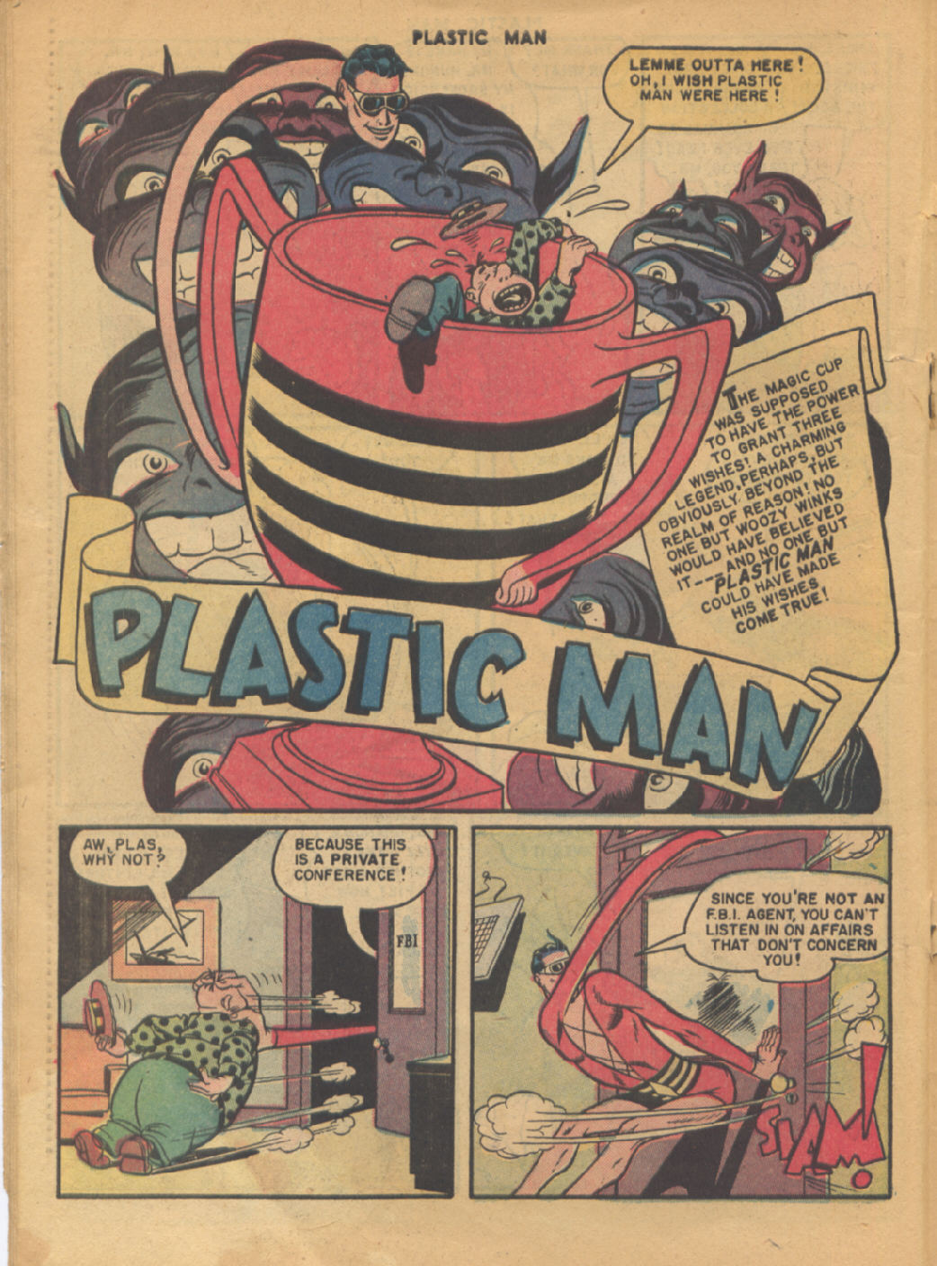 Read online Plastic Man (1943) comic -  Issue #25 - 17