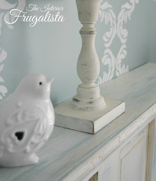 Easy DIY Indoor Birdhouse Decor for under $5 with dollar store birdhouses and glass or wood candlesticks, for budget-friendly Spring or Summer decor.