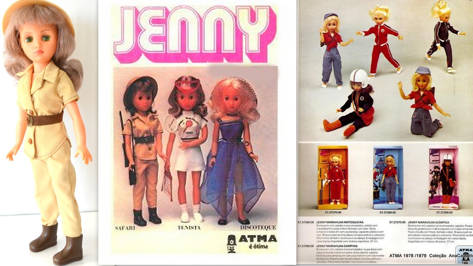 Ana Caldatto : Boneca Jenny da ATMA anos 70