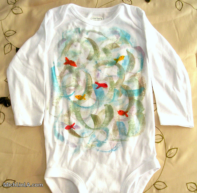 Mich L. in L.A. Make An Easy, HandPainted Baby Onesie