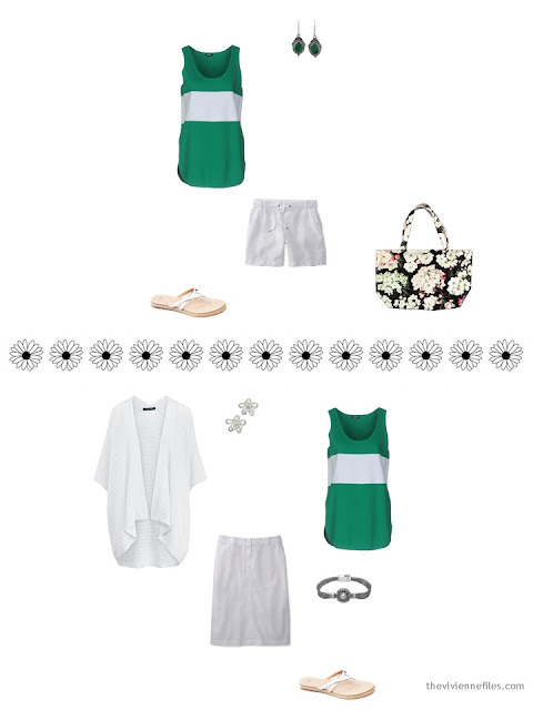how to style a green and white top for summer how to style a green and white top for summer