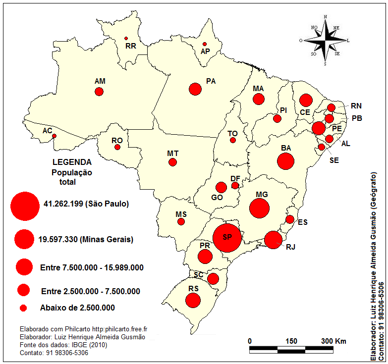 Geografia e Cartografia Digital Brasil Cartografia da População com o software Philcarto Geografia e Cartografia Digital Brasil Cartografia da População com o software Philcarto
