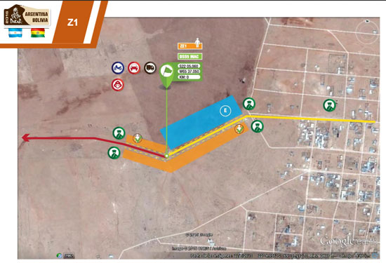Zona de espectadores Dakar 2016 ingreso a Villazón Bolivia 
