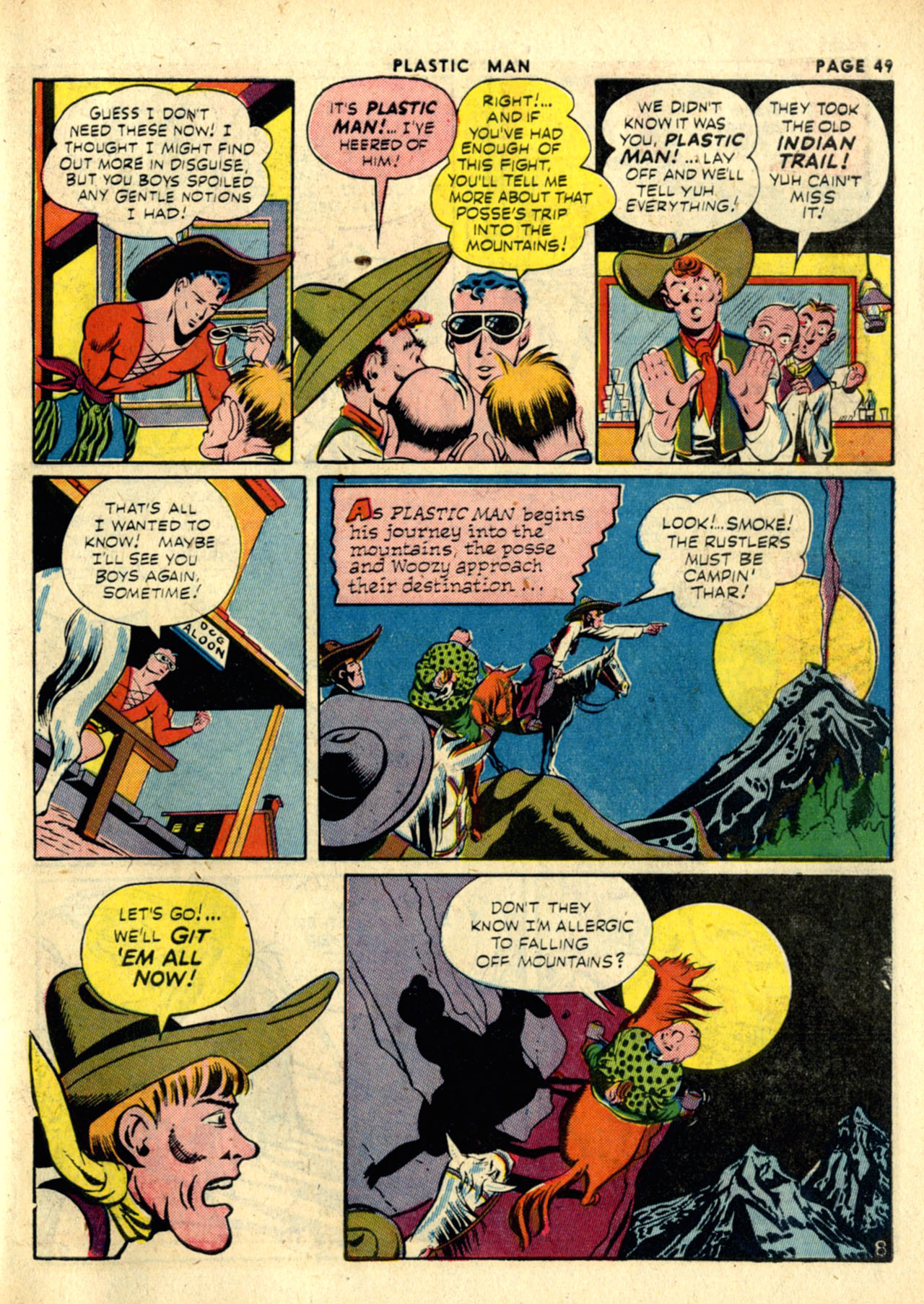 Read online Plastic Man (1943) comic -  Issue #1 - 51