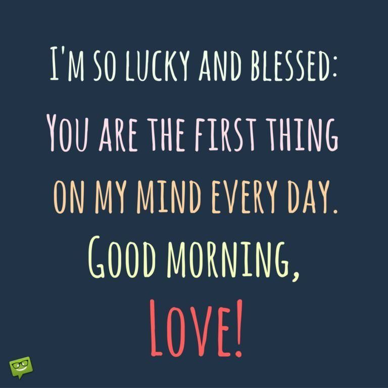 good morning sms with love