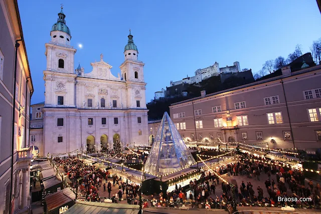 Mercato di Natale a Salisburgo in Austria