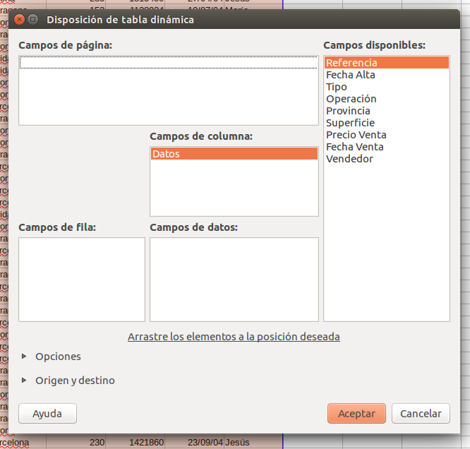 LibreOffice Calc Tablas dinámicas Aplicaciones de Libre Uso
