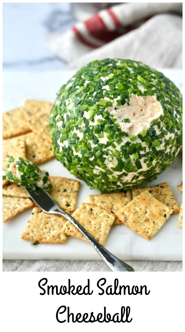 Spinach Smoked Salmon And Cheddar Cheese Ball