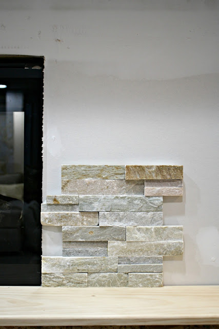 stacked stone for fireplace