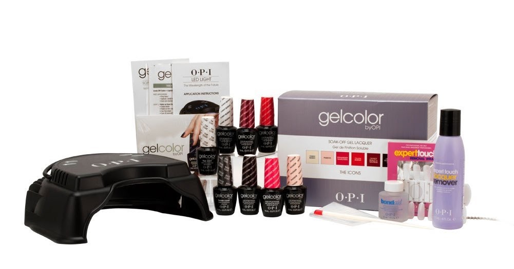 OPI Professional Salon Nail Manicure Gel Polish Kit with UV Lamp