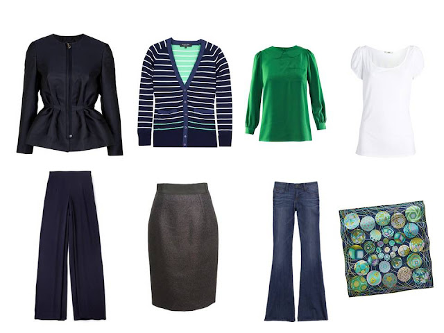 Wardrobe: navy, with green and yellow! | The Vivienne Files