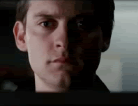 Spiderman actor Tobey Maguire tear