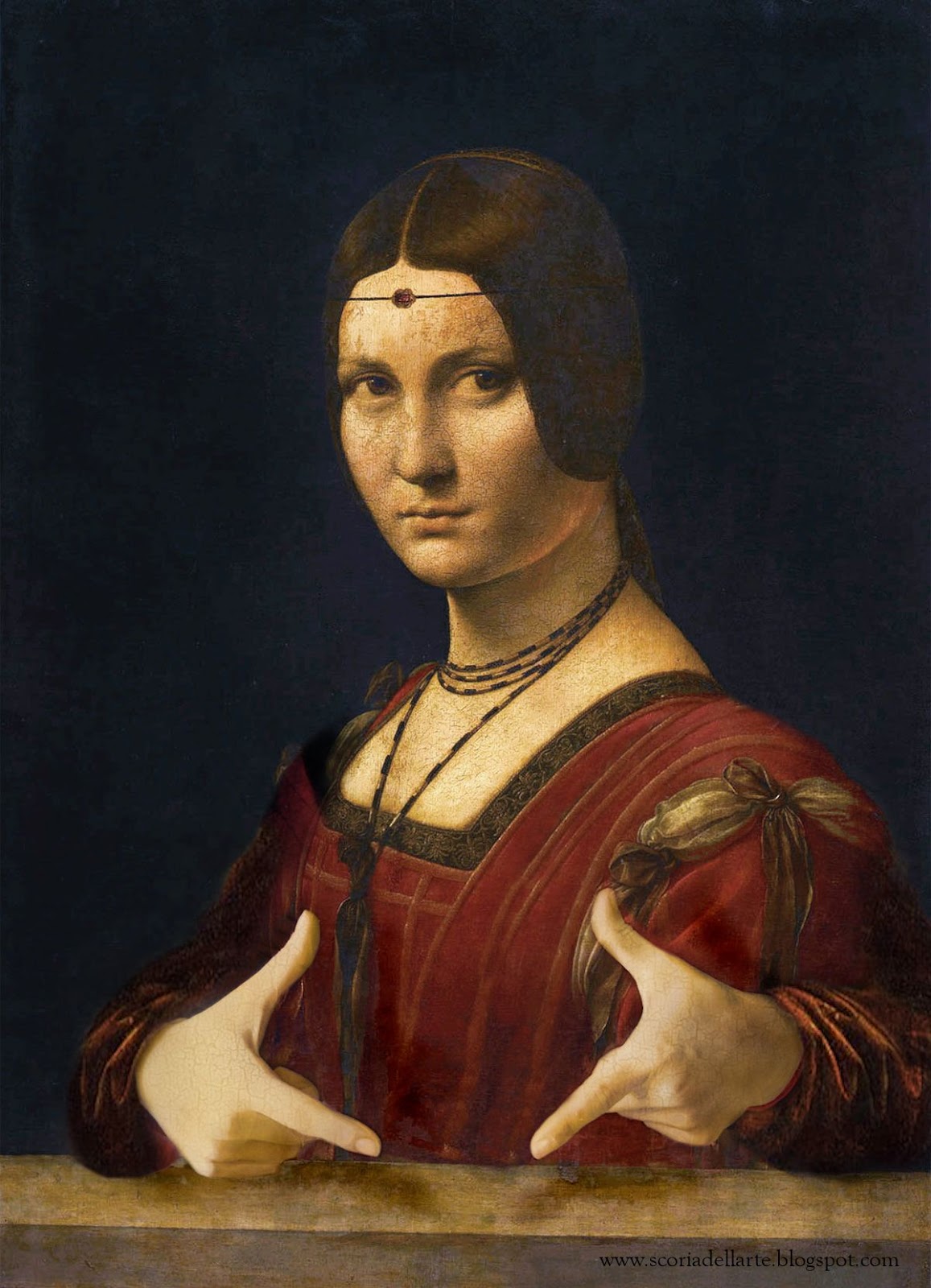 Ritratto di dama in posa italica Leonardo da Vinci Ritratto di dama in posa italica Leonardo da Vinci