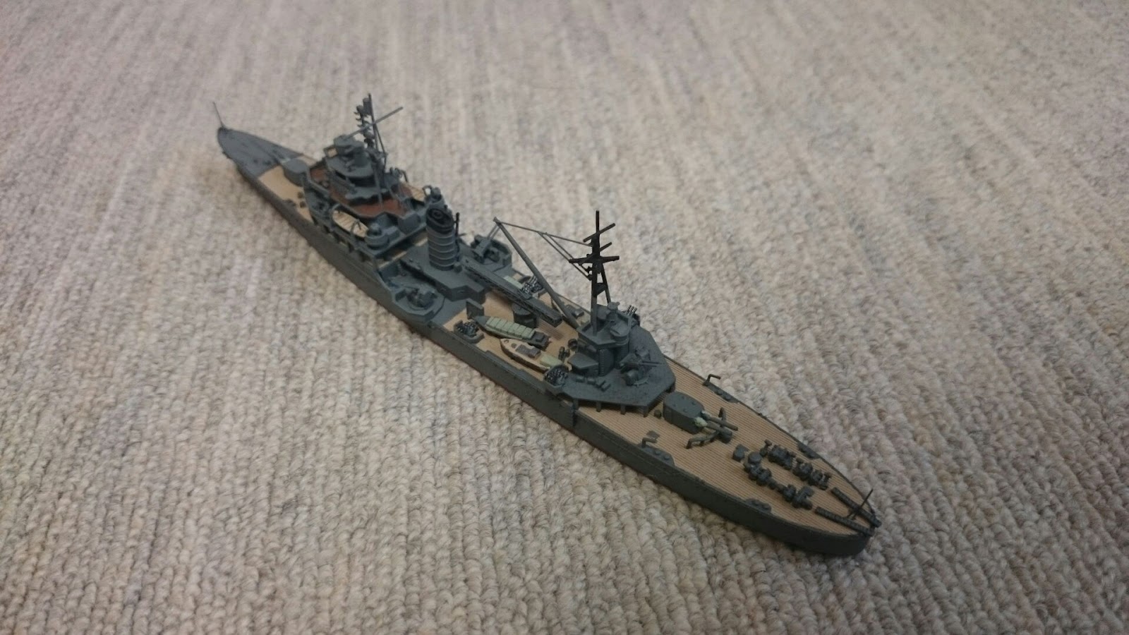 kumaの模型趣味 練習巡洋艦鹿島 1945年時を製作