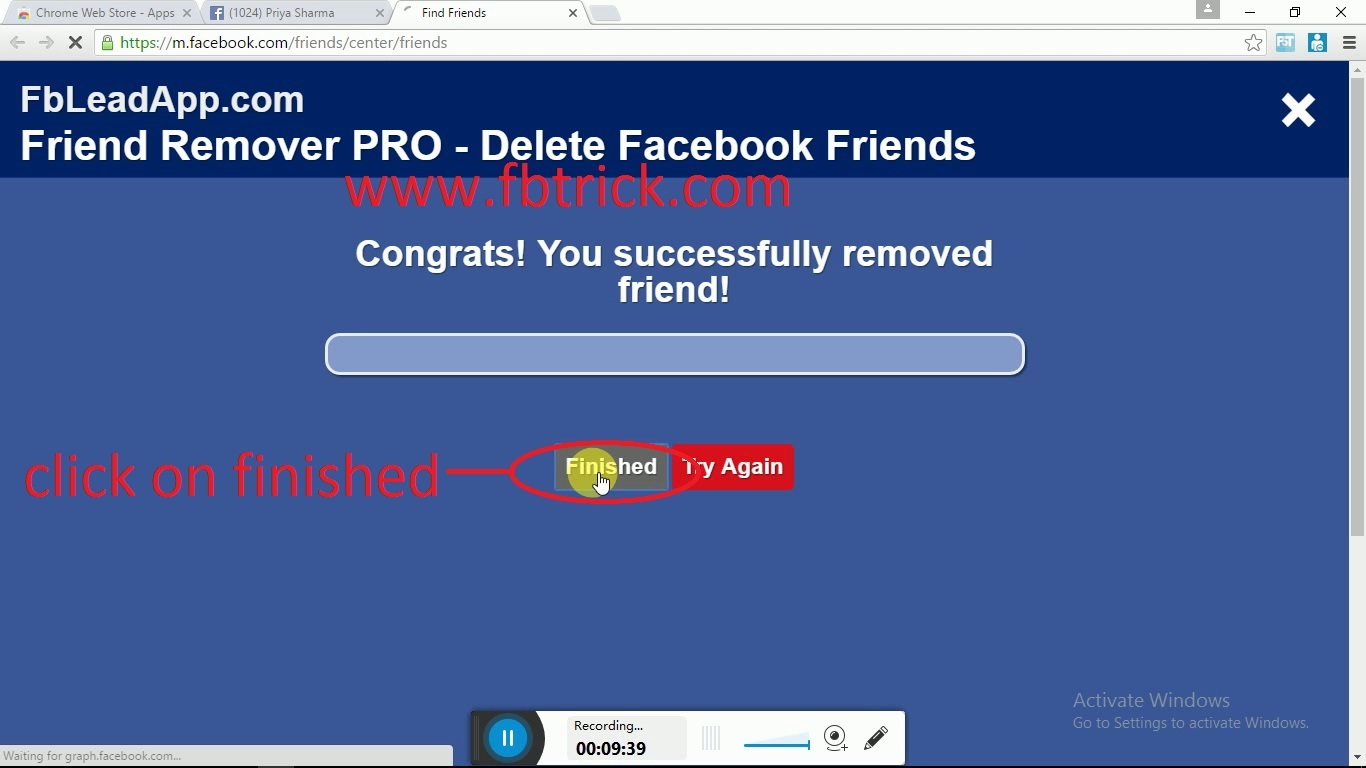 How to remove/unfriend all friends from facebook at once