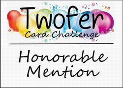 Two cards from one stamp!