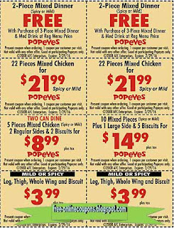 Printable Coupons 2020 Popeyes Chicken Coupons