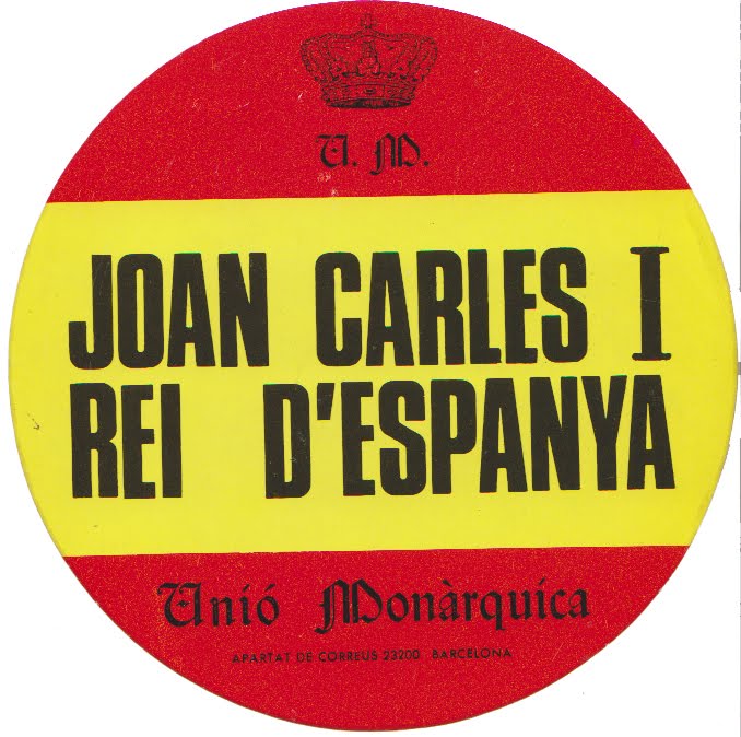 PEGATINEN BILDUMA SOLIDARITAT CATALANA UNIO MONARQUICA