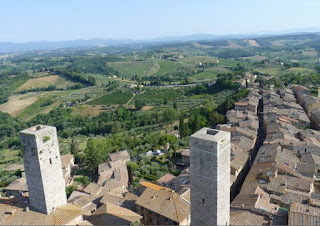 Vistas de San Gimignano desde la Torre Municipal o Rognosa.