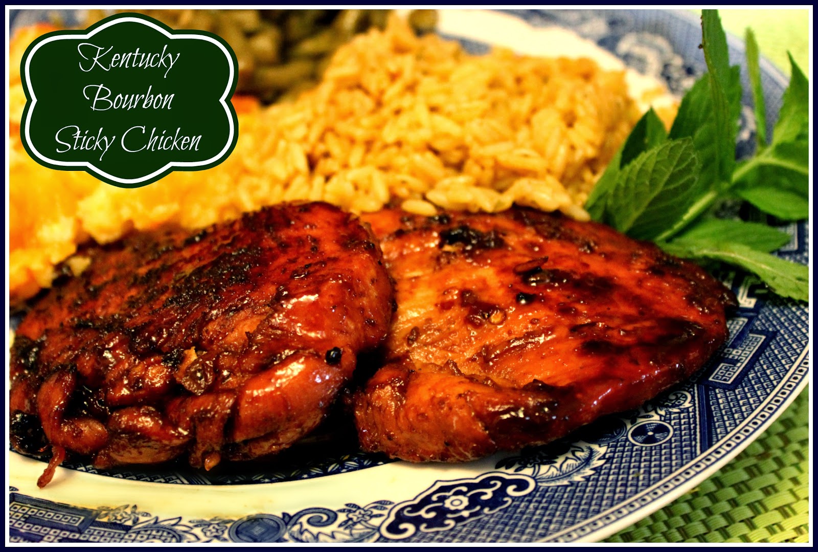 Sweet Tea and Cornbread Kentucky Bourbon Sticky Chicken!