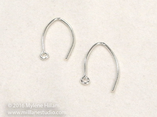 Pair of handmade elfin earring wires