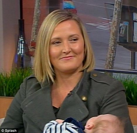 Kate with son Jamie when they appeared on Australian TVl. The boy was born prematurely with twin sister Emily at 27 weeks
