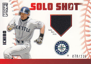 Baseball Cards Rule: 2009 Topps Unique Solo Shot Relics Ichiro Suzuki /275