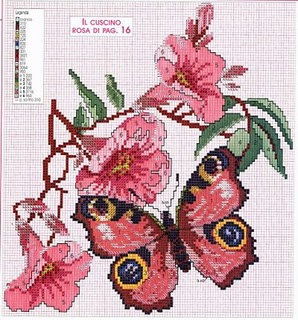 Manualidades Bordados De Mariposa En Punto De Cruz