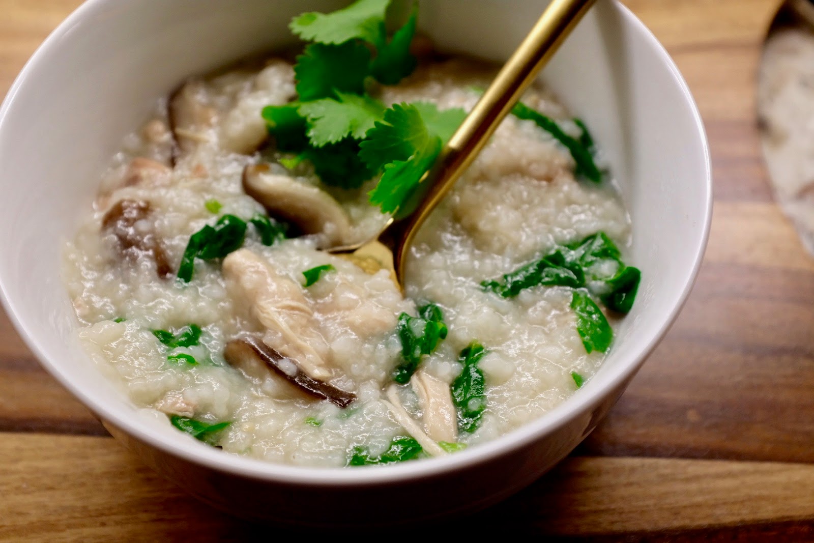 Living Deliciously in SoCal Cook Instant Pot Chicken Shiitake Spinach