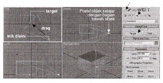 Menempatkan Camera pada viewport Menempatkan Camera pada viewport