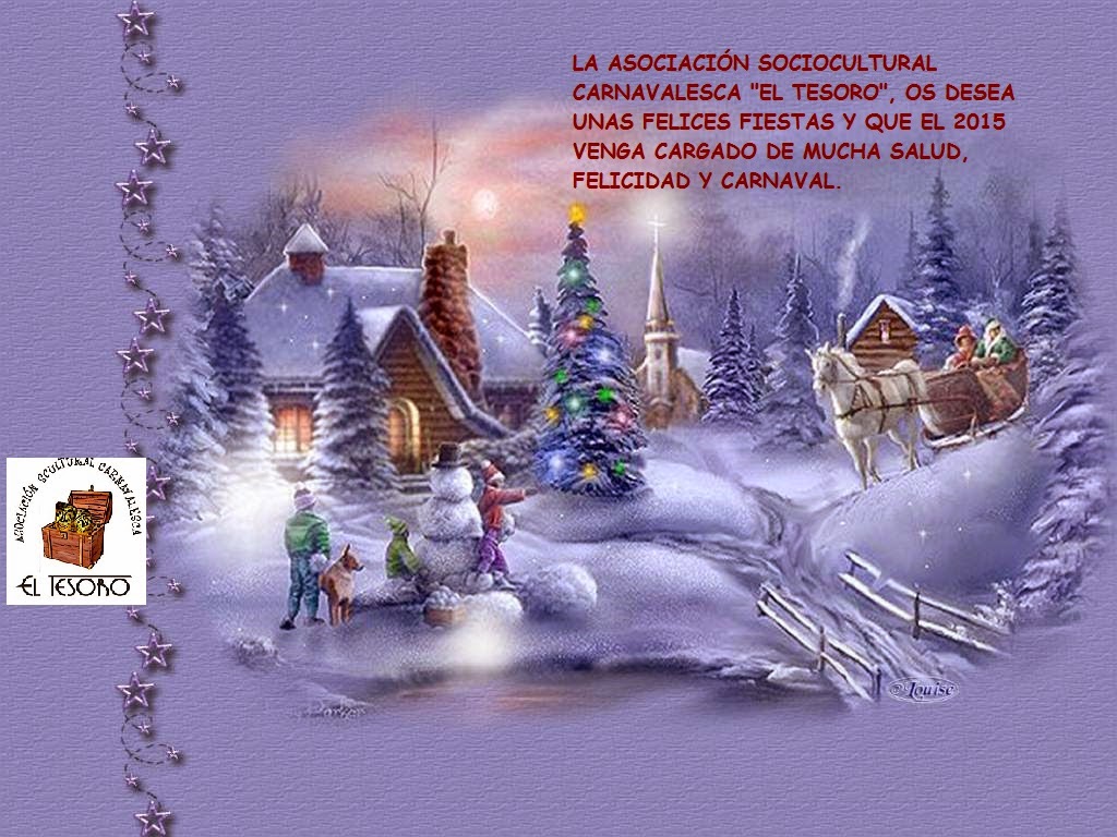 Merry christmas! greeting card with cute cartoon characters. santa NOTICIAS DE SAN MARTÍN DEL TESORILLO: FELICITACIÓN DE NAVIDAD DE LA