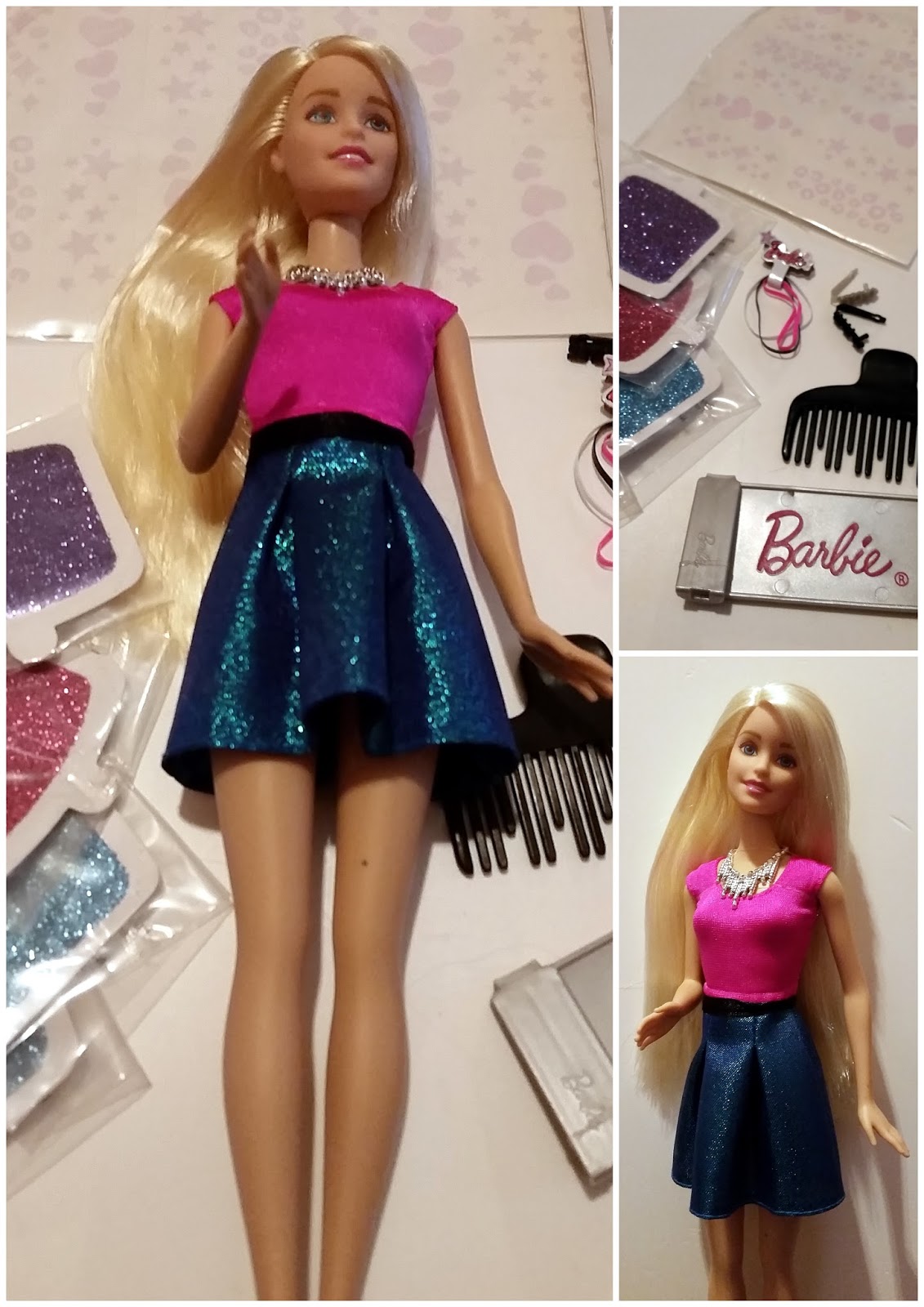 Of 3 Diaries: Barbie Glitter Hair Doll #Review